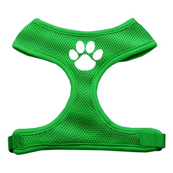 Unconditional Love Paw Design Soft Mesh Harnesses Emerald Green Medium UN849411